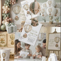 We Can Bearly Wait neutral baby shower theme 