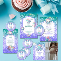 Under the Sea Watercolor Baby Shower