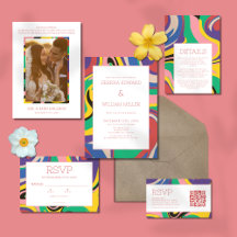 Abstract Colorful Wedding Suite