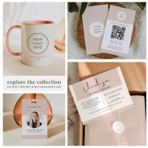 Chic Modern Blush Pink Small Business Branding