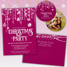 String Lights Christmas Party Supplies in Pink