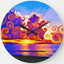 Curly California Sunset Seashore