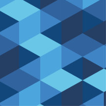 Geometric Blue Accessories 