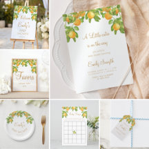 A Little Cutie Is On The Way Citrus Baby Shower