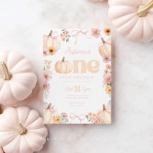 Girl's 1st birthday Invitations