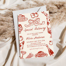 Whimsical Italian Pizza Baby Shower