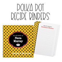 Polka Dot Kitchen Recipe Books and Decor