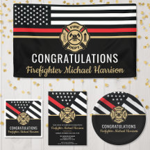 Firefighter Academy Graduation Party Supplies