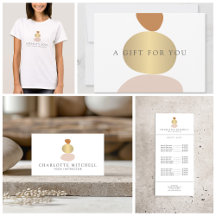 Modern Abstract Zen Stones Business Suite