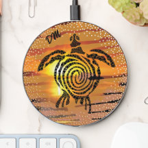 Exotic Sunset Sea Turtle