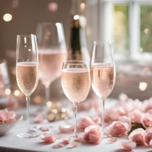 BRUNCH AND BUBBLY BLUSH PINK FLORAL