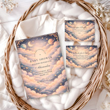 Celestial Clouds Stars Baby Shower
