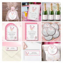 Pink Cowboy Boots & Bubbly