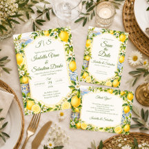 Romantic Mediterranean Lemon Wedding