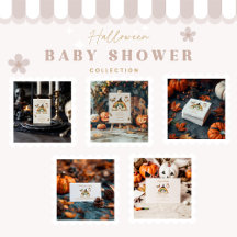 Cute Rainbow Halloween Baby Shower