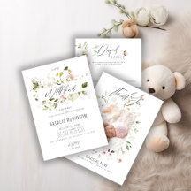 Boho Wildflower Baby Shower Collection