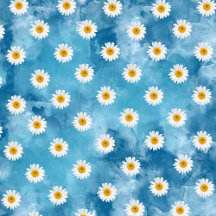 Beautiful Watercolor Daisy Pattern Design