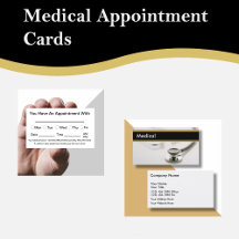 Medical Dental Appointment Business Cards