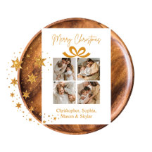 Merry Christmas Greeting Gold Holiday Collection