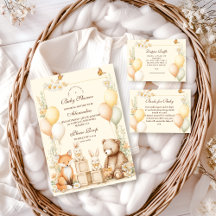 Woodland Forest Animals Baby Shower Collection