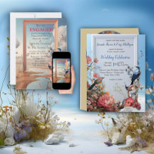 Surrealist Art with Flowers & Birds