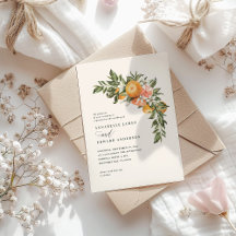 Citrus Blossom botanical Modern Wedding Collection