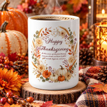 Thanksgiving Mugs & Fall Coffee Cups 