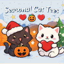Seasonal Cat T-Shirts | Holiday & Special Event Te