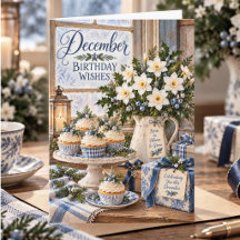 DECEMBER BIRTHDAY CARDS COLLECTION