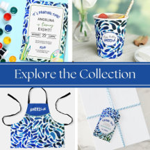 Blue & Green Paint Birthday Party Supplies