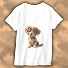 Coleção Camiseta Feminina Básica Gola em V