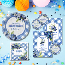 Blueberry Berry Sweet Baby Shower Collection