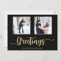 Gold Foil Holiday Greetings