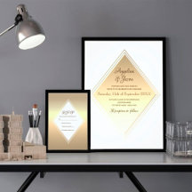 Gold Geometric Wedding