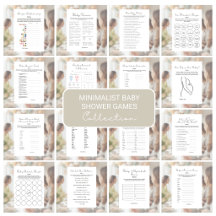 Minimalist Baby Shower Games