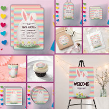 Pastel Easter Egg Bunny Baby Shower