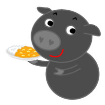 黒豚のチェルシー　Chelsea black pig