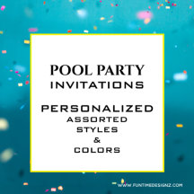 Pool Party Invitations