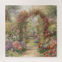 Victorian English Garden Jigsaw Puzzles