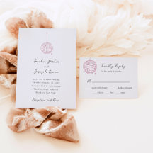 Disco Ball Wedding   Minimalist Letterpress