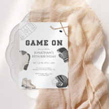 Hockey Birthday Invitations