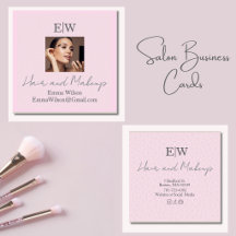 Pink Beauty Salon Business Card Marketing Suite
