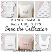 Baby Girl's Monogrammed Baby Gifts