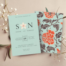 BLUSH BEIGE PEONY RED ORANGE PEONIES CHINOISERIE