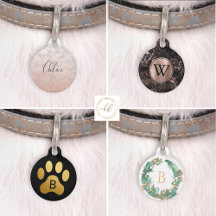 Chic Pet ID Tags for the Pampered Dog or Cat