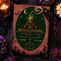 Elegant Gothic Halloween Party Invitations