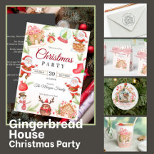 Holiday Gingerbread House Christmas Party