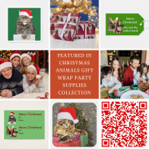 Christmas Animals Gift Wrap Party Supplies