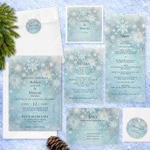 Winter Wonderland Snowflake Wedding