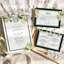 Watercolor Lemon Wedding Collection